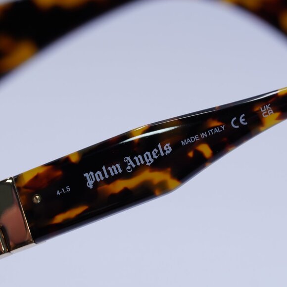 Palm Angels PERI10J MAGNOLIA 6055 Sunglasses Havana Rectangle Frame,Green Lenses - Picture 6 of 9